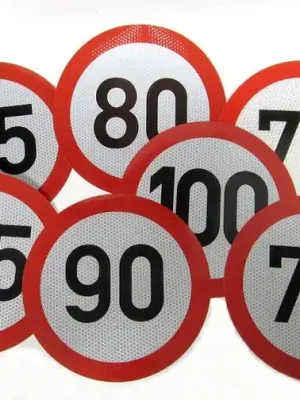 Levný Nálepka rychlosti 70 km reflexní pr.200mm